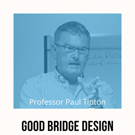 An Image of Paul Tipton delivering a lecture on Good Bridge Design