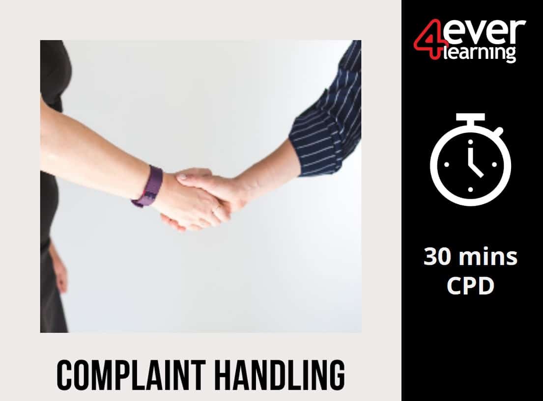 An image of people shaking hands to signify resolving a complaint